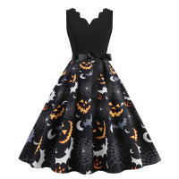 Vestido Impreso de Halloween para Mujer Abrigo y Cardigan de Moda - details 7