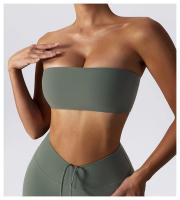 Ropa interior con corpiño antiflacidez para mujer, Tops deportivos de una pieza sin tirantes, ropa interior deportiva nublada, ropa ajustada para gimnasio y Yoga - details 20