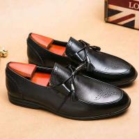 Zapatos formales de hombre planos de boda de oficina de verano 2023 de vestir transpirable de cuero Oxford de negocios de lujo - details 2