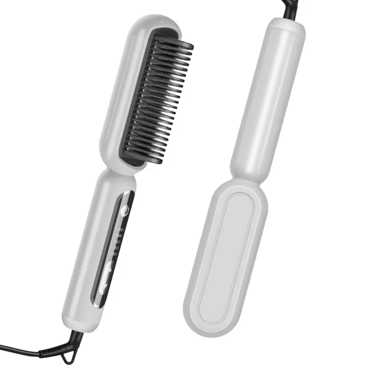 Alisador de Cabello de Iones Negativos de Diseño Nuevo Peine Caliente para Alisar y Cuidar el Cabello Anti-Escaldado, Adecuado para Todos los Estilos de Cabello - 1