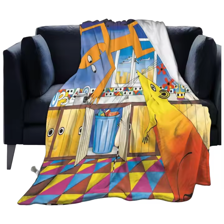UB %-manta de lana de franela de 40 bandas, manta ligera Ultra suave para sofá, oficina, cama, coche, sofá de campamento, mantas de felpa acogedoras, mantas de playa - 1