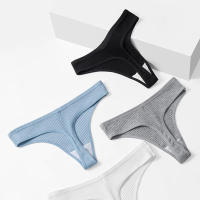 10PCS Conjunto De Bragas De Algodón Para Mujer Estilo Deportivo Y Sexy Transpirables Cómodas Y Suaves G-Strings En Rayas - details 2