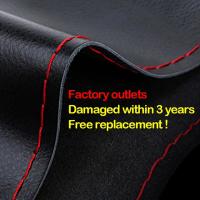 Cubierta trenzada para volante de coche, volante de coche de cuero de fibra Universal con agujas e hilo, accesorios interiores de coche - details 5