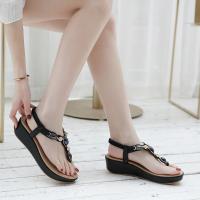 Sandalias de tacón de cuña de verano para mujer - details 2