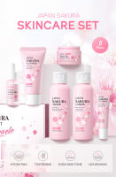 Sakura-Juego de cuidado de la piel, limpiador Facial, crema Facial hidratante, protector solar, mascarilla hidratante, tóner, crema para ojos, suero Facial brillante - details 4