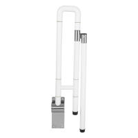 Barra de agarre de seguridad para inodoro plegable, barra de agarre blanca en forma de L para discapacitados, Asa de asistencia para baño y ducha, Riel de mano para inodoro - details 5