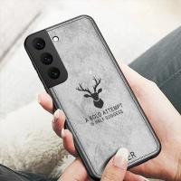 Funda de ciervo de piel de tela delgada para Samsung Galaxy S23 Ultra FE S22 S21 S24 Ultra A15 A25 A35 A55 A34 A52 A54 5G cubierta trasera dura - details 12