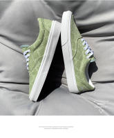 Zapatos de lona de estilo casual deportivo de tendencia versátil para parejas, hombres y mujeres, de talla grande, con suela baja y color verde aguacate. - details 4