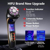 Mini Masajeador Facial y Corporal de Ultrasonidos Máquina de Limpieza Profunda 4 en 1 HIFU 3ª Generación EMS Calentamiento de Pulso Herramienta de Cuidado de la Piel Facial - details 0