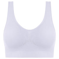 Sports bra women solid color fitness top gym yoga athletic tight workout soft brassiere padded - details 31