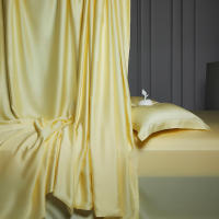 Conjuntos de Ropa de Cama de Algodón Natural Alta Cuenta de Hilos, Grado 5A, Tamaño de Cama Rey 2.0m, Color Sólido - details 6