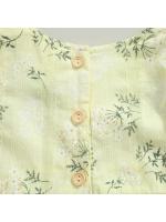 Conjunto de Maternidad Pelele para Bebé con Diadema Mono Floral con Cuello Redondo y Manga Mosca + Diadema para Verano, Azul/Amarillo, 0-24 Meses - details 13