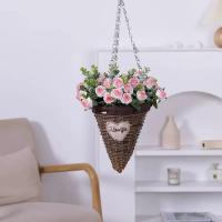 Rosa de seda Artificial de 10 cabezas, ramo de eucalipto y peonía blanca simulada, decoración de boda, flores falsas, decoración de jardín y hogar - details 10