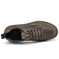Nueva marca de alta calidad para hombres famosos que caminan con plataforma con cordones de cuero genuino, moda informal, zapatos deportivos italianos a bajo precio - details 6