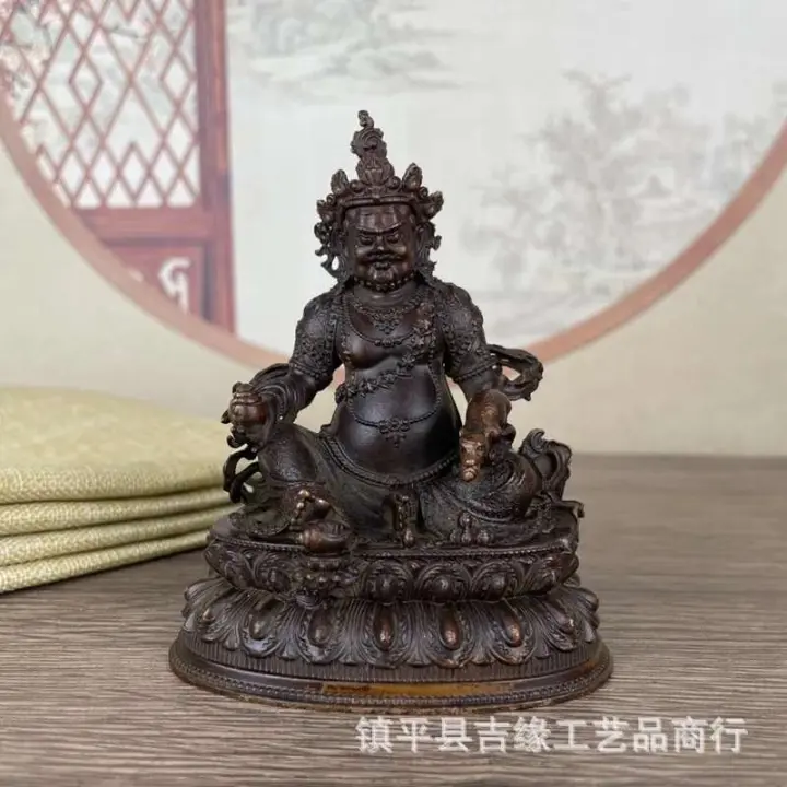 Adorno de estilo tibetano antiguo, estatua de Tara verde de 10cm, adornos domésticos retro, estatua de Buda pequeña - 1