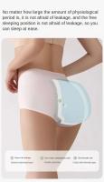 3 UDS Ropa interior menstrual a prueba de fugas de cintura alta sin costuras para mujer - details 1
