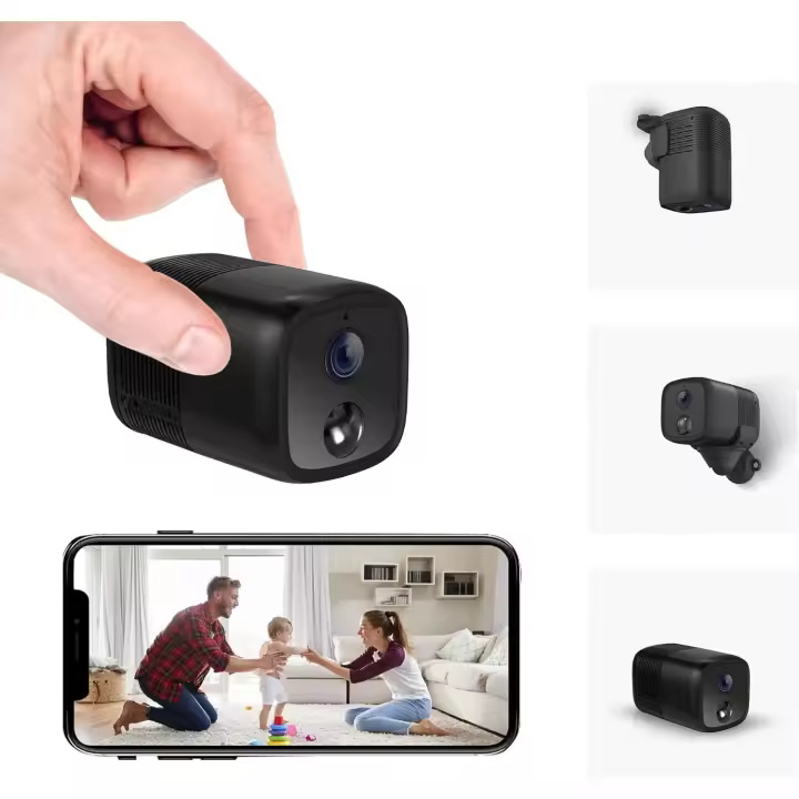 Cámara de vigilancia inalámbrica para interiores, cámara WiFi HD de 1080P, Audio bidireccional, visión nocturna IR - 1