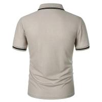 Camisetas transpirables de manga corta para hombre, polo ligero de color sólido, top básico suelto de moda con bolsillos, verano - details 3