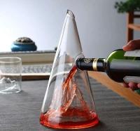 Separador piramidal de iceberg rojo de borosilicato único, botella de whisky, herramienta para verter, copa de vino - details 2