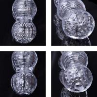 Juguete sexual vaginal transparente de 13cm para hombres 18 Plus masturbador masculino vagina realista ejercitador de agrandamiento de vagina Real erótico - details 6