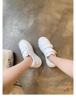 Zapatos blancos de velcro de suela gruesa, nuevos zapatos de tablero deportivos casuales plateados - details 8