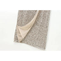 BUNO-Falda midi envolvente con lentejuelas para mujer, cintura alta con lazo atado, faldas femeninas, fiesta, moda - details 12