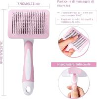 Pelo corto, para Perros, Gatos, también elimina tomentosis, El subpelo y los enredos, color rosa - details 0