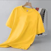 Camiseta ajustada de manga corta de Color sólido para hombre y mujer, Top interior individual versátil clásico adelgazante, novedad de verano 2024 - details 14