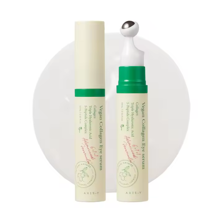 AXIS-Y K Beauty Triple suero de colágeno con péptido de ácido hialurónico que mejora la elasticidad, reduce las líneas finas y las ojeras vegano coreano - 1