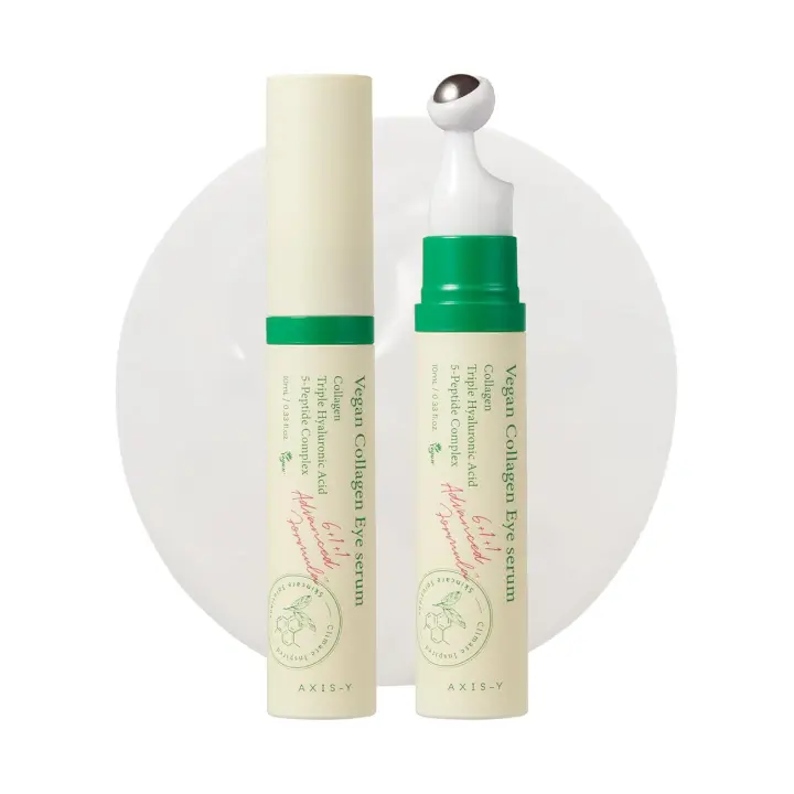 AXIS-Y K Beauty Triple suero de colágeno con péptido de ácido hialurónico que mejora la elasticidad, reduce las líneas finas y las ojeras, vegano coreano - 1
