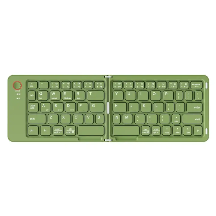 Teclado plegable Bluetooth ligero, teclado inalámbrico ultrafino recargable para portátil, cómodo y portátil - 1