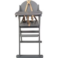 Trona Plegable de Madera, Natural, Silla alta para bebé y niño pequeño, Preensamblada, Elegante, Práctica y Ahorro de Espacio - details 4