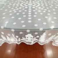 Mantel Ense blanco navideño, decoración de mesa de comedor, funda de Papá Noel, muñeco de nieve, alce, fiesta de boda, regalos de Año Nuevo - details 9