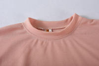 Top de cuello redondo para mujer, pantalones cortos sueltos, suéter informal de dos piezas, Ropa nueva 2024 - details 12