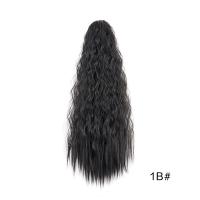 Peluca de cola de caballo con cordón permanente de maíz, extensión de cola de caballo con Clip, cola de caballo rizada larga ondulada, postizo de cola de poni Natural falso - details 3