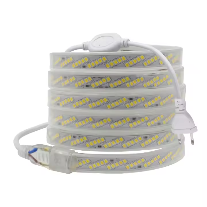 GAHADA Luz de Tira LED Impermeable Flexible 2835 SMD 320Leds/m Enchufe EU Decoración del Hogar - 1