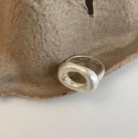 Anillos huecos simples de acero inoxidable para mujer moda geométrica Smiple abierto hecho a mano regalos de joyería para fiesta de alergias novedad de 2023 - details 9