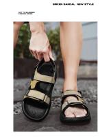 Sandalias de verano para hombre, zapatos informales, zapatillas para exteriores, chanclas para caminar en la playa, comodidad, diseñador de lujo, cuero ligero de moda - details 13
