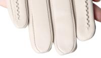Guantes de piel de oveja para mujer, manoplas cortas de terciopelo fino para pantalla táctil, de cuero, de buena calidad, para invierno, 2226 - details 117