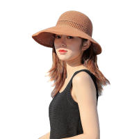 Sombreros para el sol nuevo sombrero de verano para mujer Edición coreana moda moderna y versátil aleros grandes protección solar al aire libre plegable - details 3