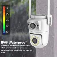 Cámara Tuya 10MP De Doble Lente 5G Wifi PTZ Para Exteriores 4K Con Doble Pantalla, Protección De Seguridad, Cámaras IP, Visión Nocturna A Color, Videovigilancia - details 4