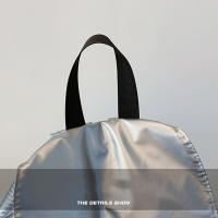 Linda mochila con cordón de estilo coreano, gran capacidad, diseño de nicho, bolsa de nailon suave y ligera, bolsa plegable para libros, bolso de hombro para exteriores - details 5