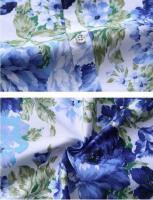 Camisa azul negra púrpura con solapa de un solo pecho de manga corta estampada blanca de verano para hombre, talla asiática M-5XL 6XL 7XL - details 8