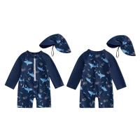 Toalla de baño de mango largo con estampado de tiburones para niños pequeños - details 1