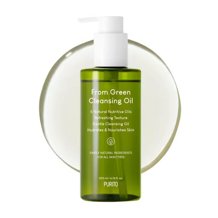 PURITO de Green Original, 6.76 fl.oz / 200ml, aceite limpiador suave para el rostro, sin crueldad y vegano, cuidado de la piel coreano - 1
