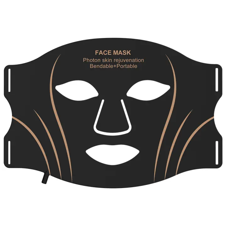 Máscara de Terapia Luz de 309 LEDs Cuidado de la Piel Facial para el Hogar Luz de Cuello Mejorada - 1
