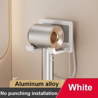 Soporte ajustable para montar en la pared, estante de almacenamiento para secador de pelo resistente y sin perforaciones, soporte para secador de pelo a prueba de herrumbre de aleación de aluminio - details 15