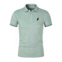 Camiseta transpirable para hombre, POLO de negocios y ocio, ropa de manga corta a la moda, jerséis cómodos de Color sólido, nove - details 4