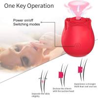 Embalaje privado SEXY Forma de rosa Vagina Vibrador de succión Succión de pezón Lamiendo oral Estimulador de clítoris Potentes productos íntimos Juguetes sexuales para - details 7