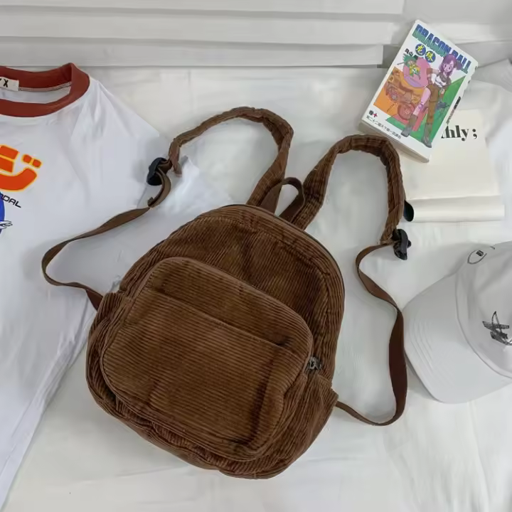 Mochila Coreana de Lona Estilo Retro Urbeño Sencillo Mochila Escolar Otoño 2025 Linning de Nylon - 1